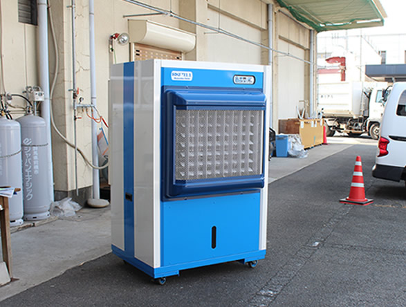 静岡製機 気化式冷風機 RKF723 - 消臭機能付き大型気化式冷風扇(機) :230㎡【はやて】 - 業務用スポットクーラー・冷風機・ミスト